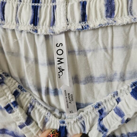 Soma Cool Nights Cropped Pajama Pants XL - Picture 4 of 5